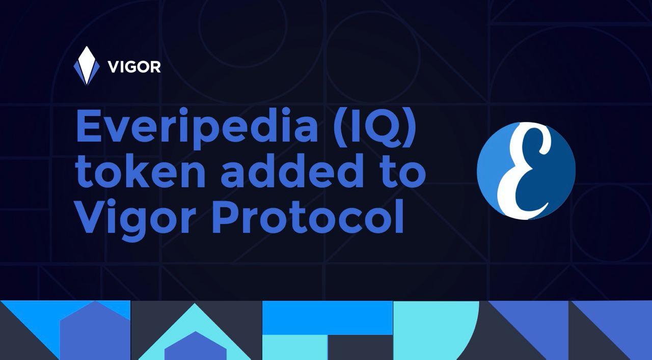 Vigor Partners With Everipedia Adding Support For The Iq Token Headlines Signals Coinmarketcap