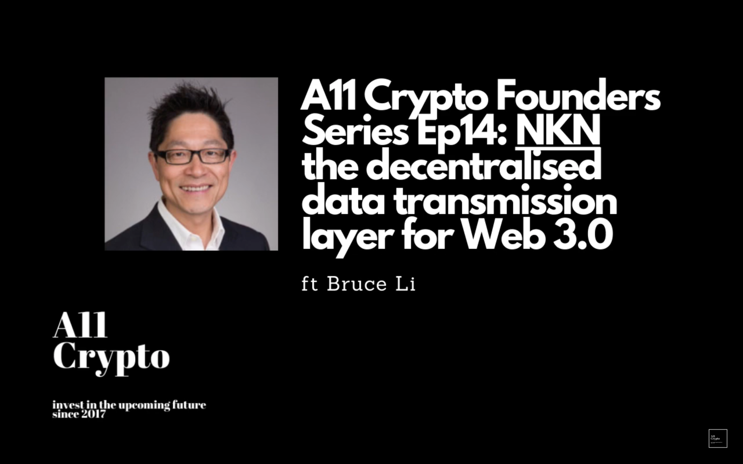 New Video Interview Of Nkn Co Founder Bruce By A11crypto Headlines Signals Coinmarketcap